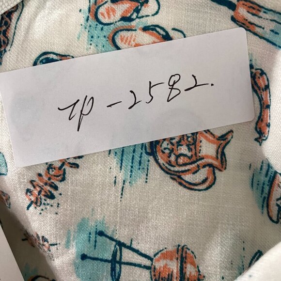 Duluth Printmaker Lightweight Popover Shirt Womens Large‎ Barbeque NWT TP-2582 - Picture 2 of 15